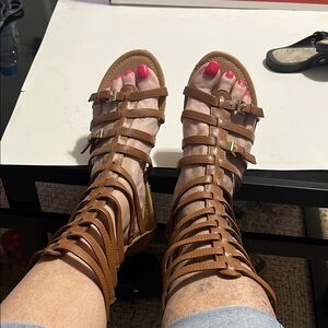Brown Gladiator Sandals
